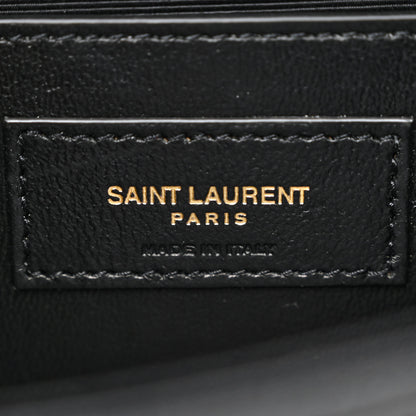Saint Laurent Grain De Poudre Medium Classic Monogram Kate Tassel Satchel Black 6 of 11