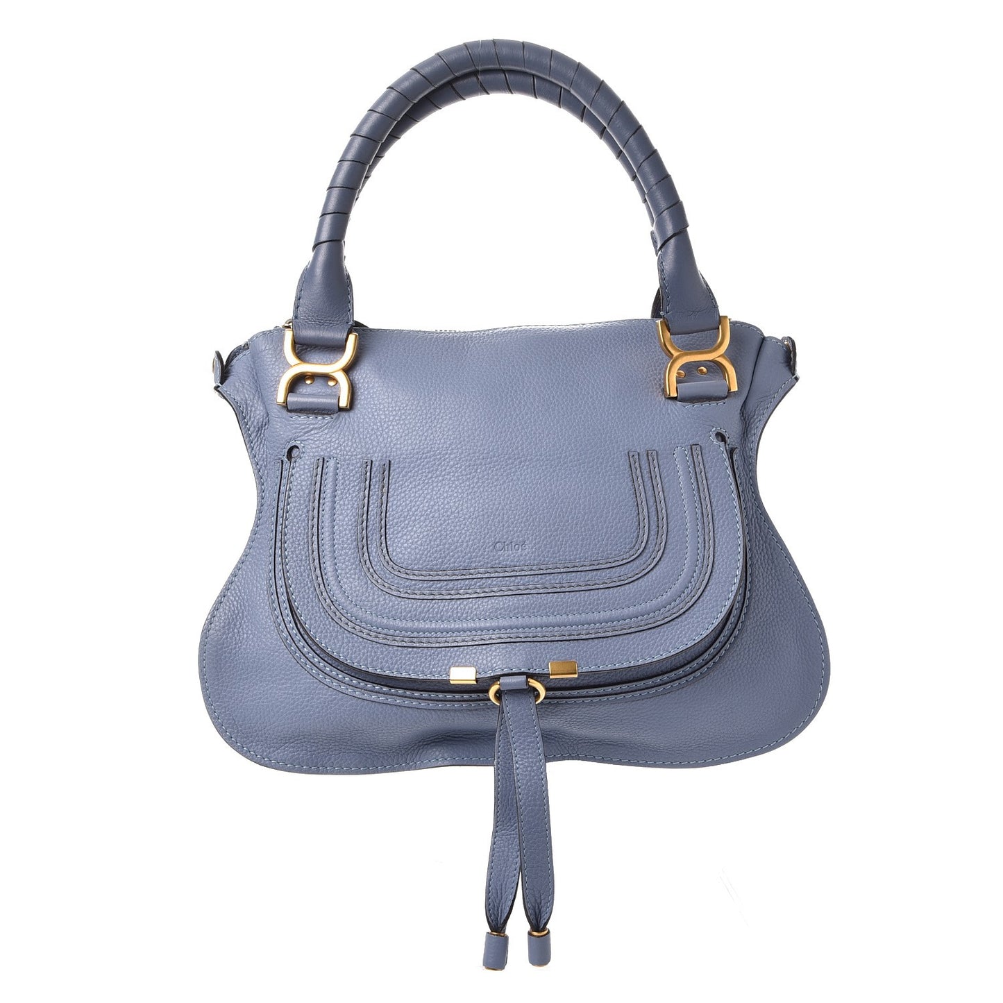 Calfskin Medium Marcie Satchel Street Blue