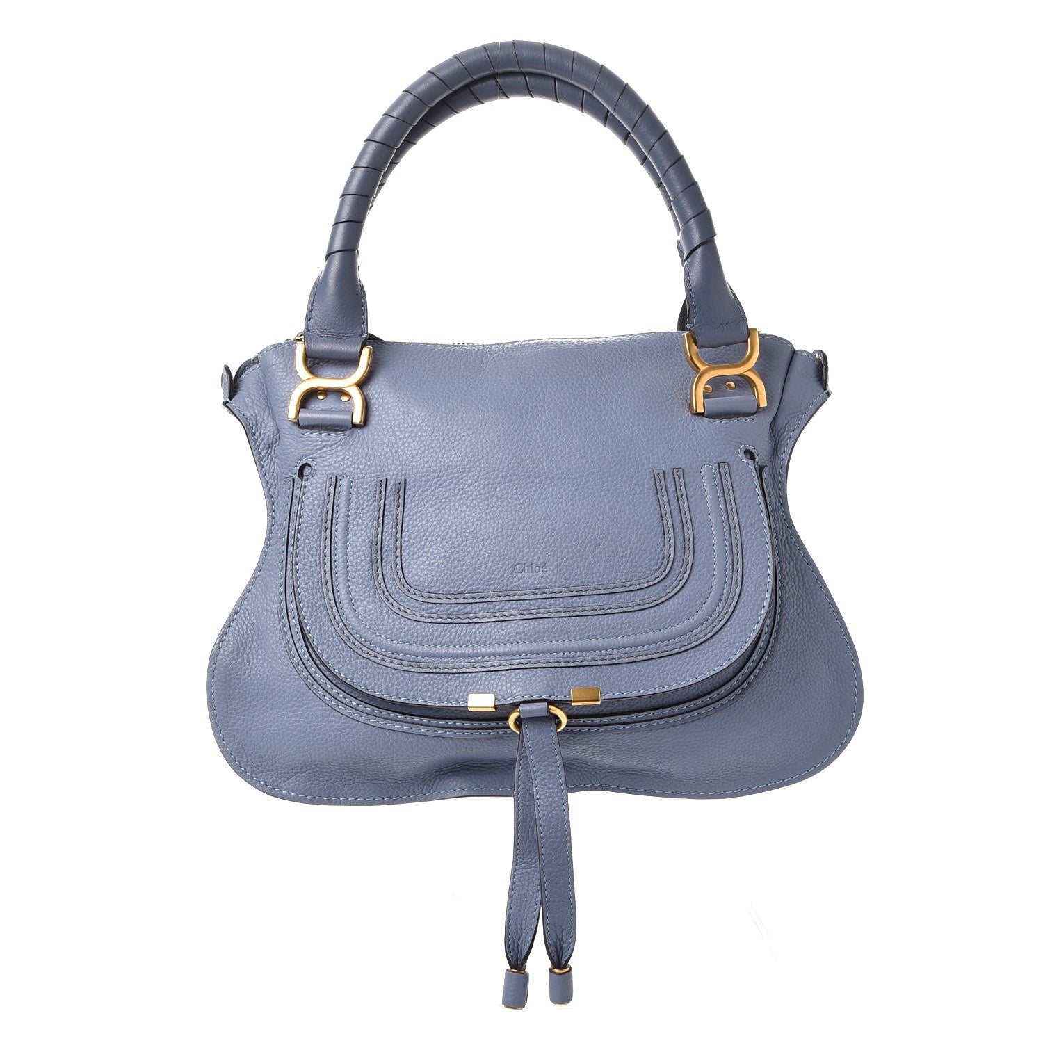 Chloe Calfskin Medium Marcie Satchel Street Blue 1 of 9