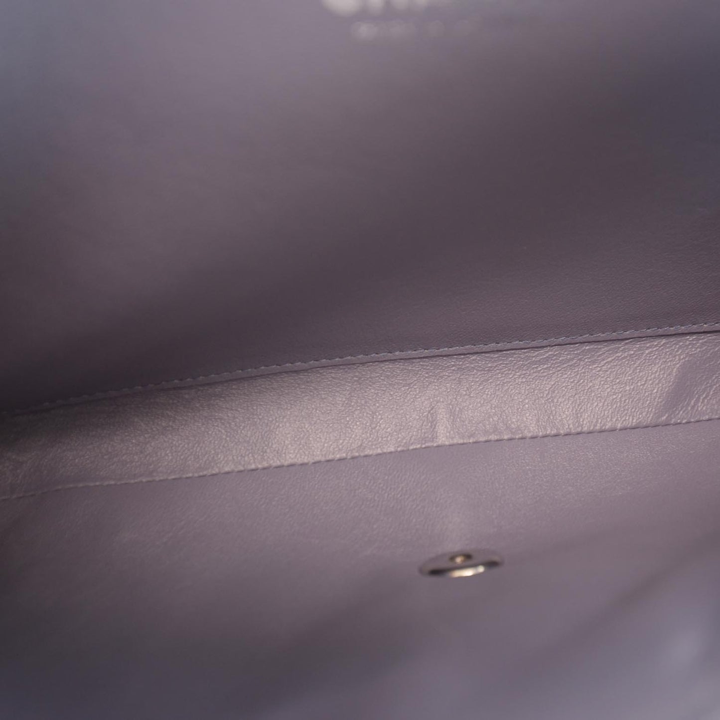 Lambskin Quilted Clutch Bag Lavender 12C