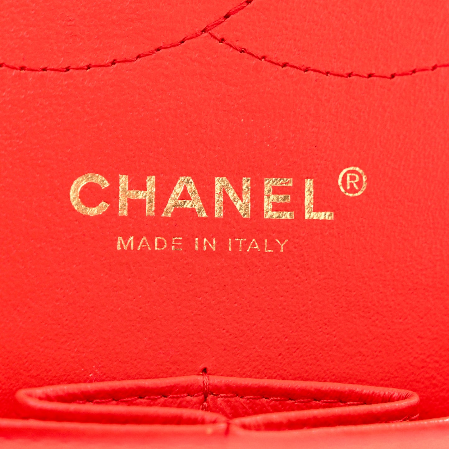 Caviar Quilted Jumbo Double Flap Red