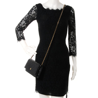 Chanel Caviar Quilted Wallet on Chain Black 2 of 8