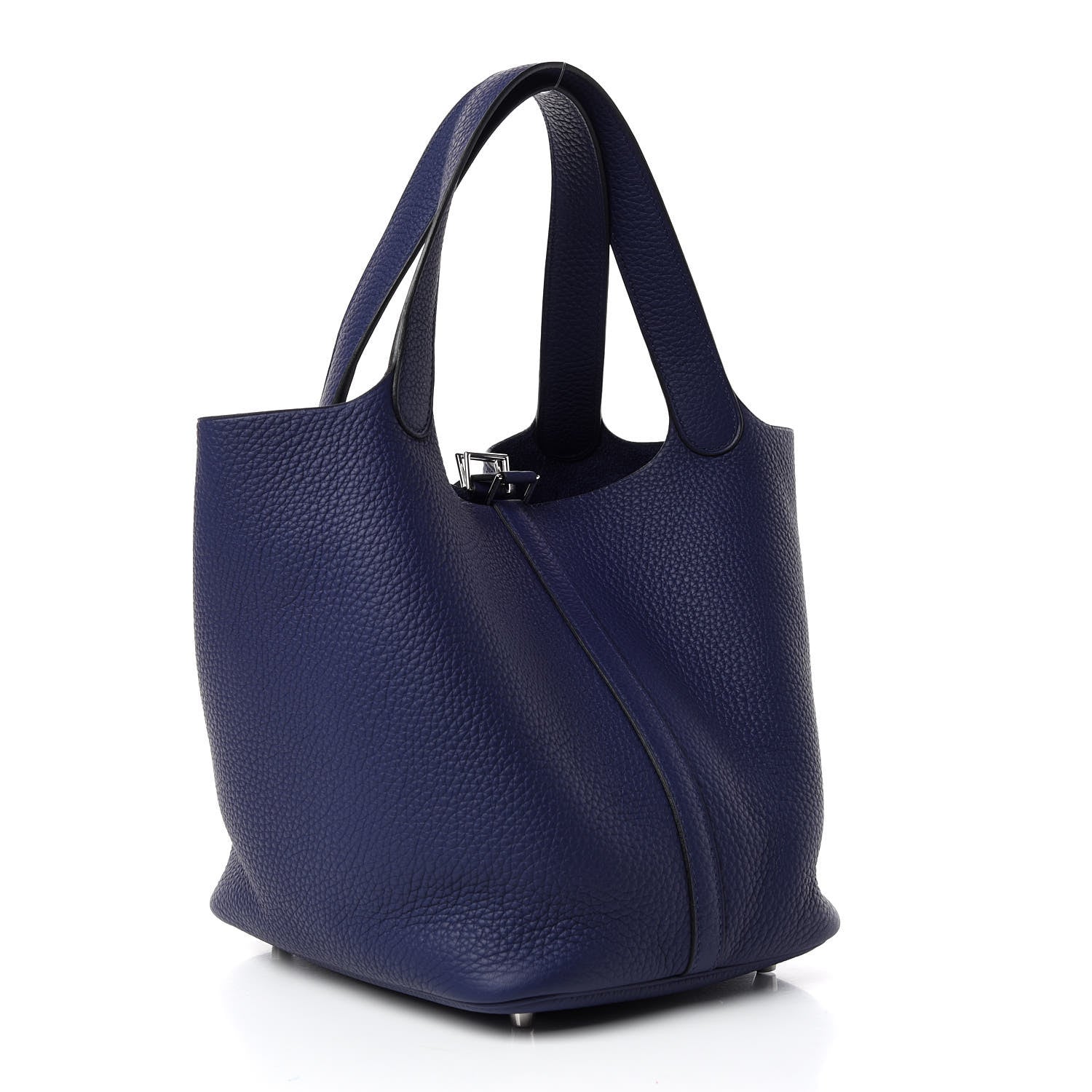 Hermes Taurillon Clemence Picotin Lock 22 MM Bleu Encre 3 of 8