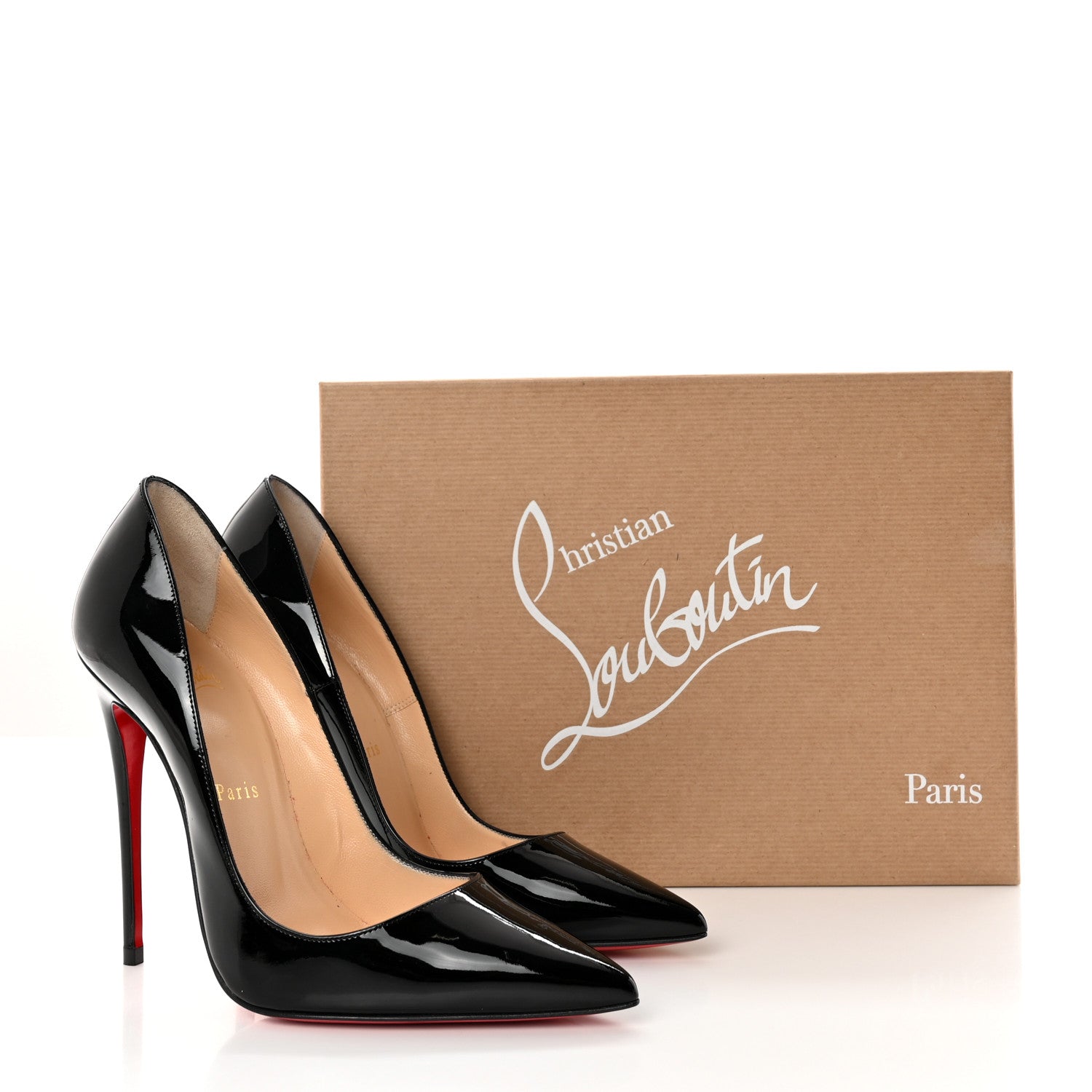 Christian Louboutin Patent So Kate 120 Pumps 37.5 Black 1368272