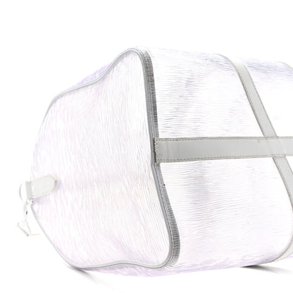 Louis Vuitton PVC Epi Embossed Wavy Keepall Bandouliere 50 White 9 of 16