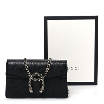 Gucci Calfskin Super Mini Dionysus Shoulder Bag Black 10 of 10