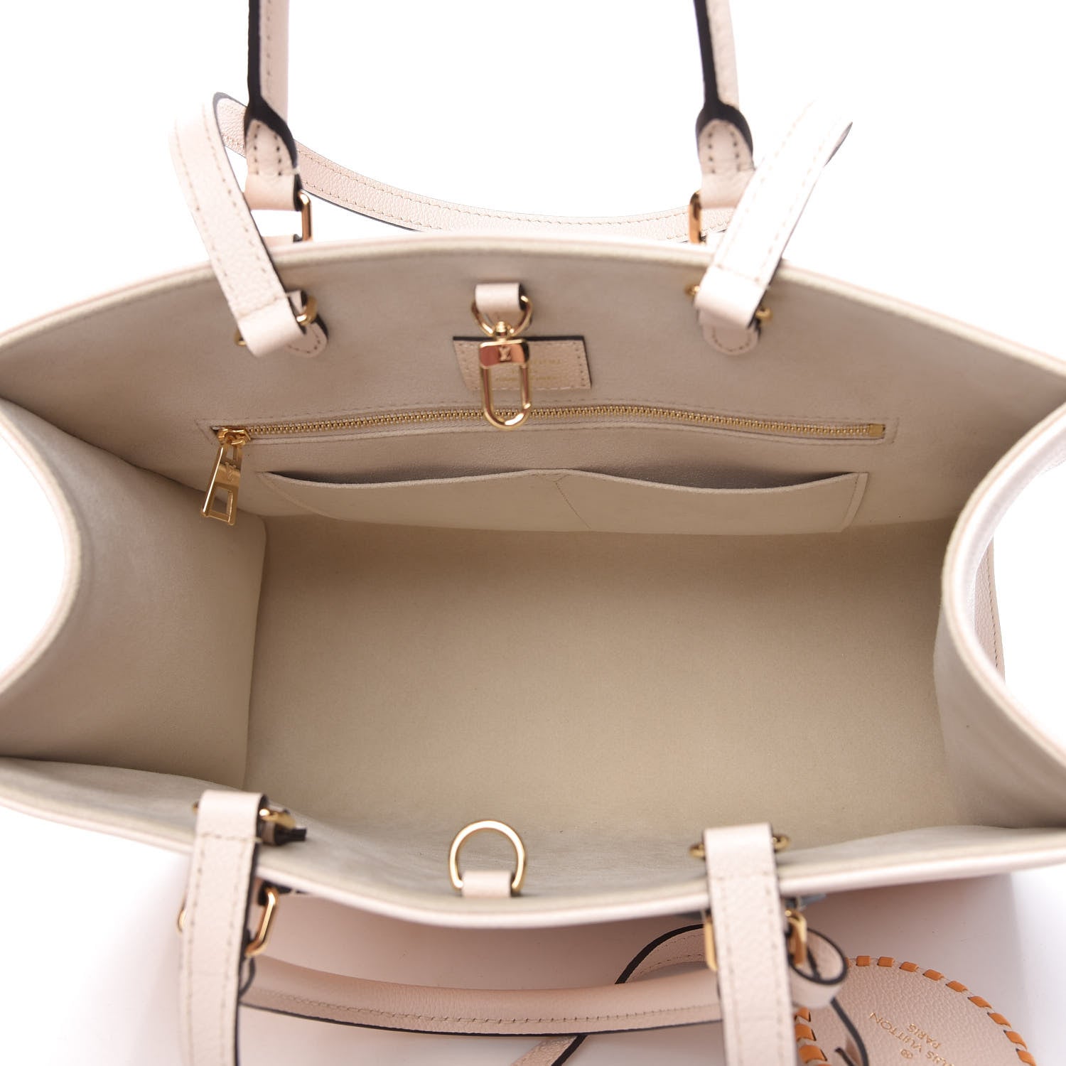 Louis Vuitton Empreinte Monogram Giant By The Pool Onthego MM Cream Saffron 5 of 10