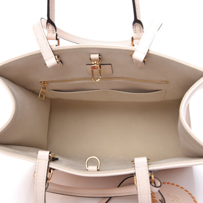 Louis Vuitton Empreinte Monogram Giant By The Pool Onthego MM Cream Saffron 5 of 10