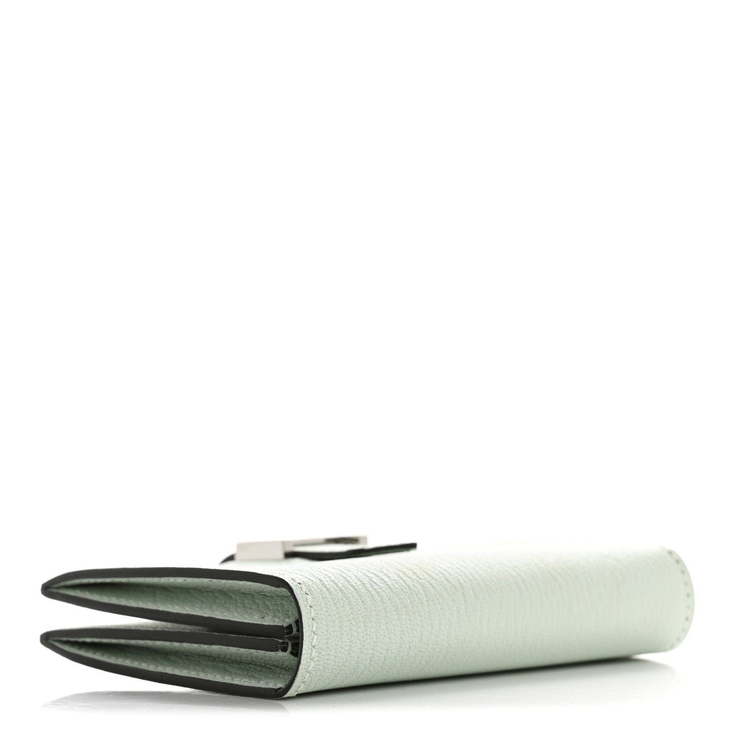 Hermes Chevre Mysore Bearn Card Holder Wallet Vert Peppermint 4 of 8