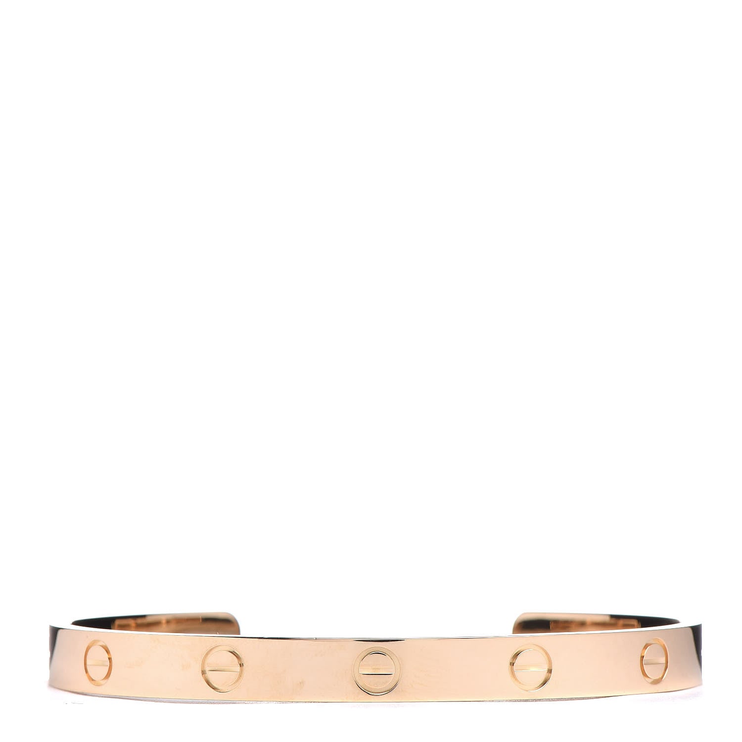 Cartier 18K Yellow Gold LOVE Cuff Bracelet 18 1 of 5