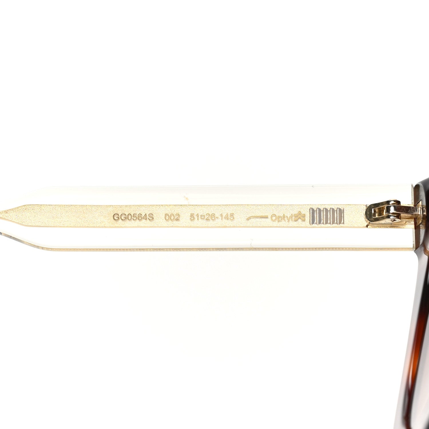 Gucci Acetate Crystal Square Sunglasses GG0564S Tortoise 6 of 6