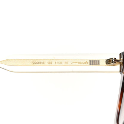 Gucci Acetate Crystal Square Sunglasses GG0564S Tortoise 6 of 6