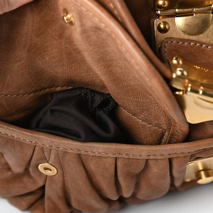 Miu Miu Nappa Matelasse Coffer Hobo Cammello 11 of 11