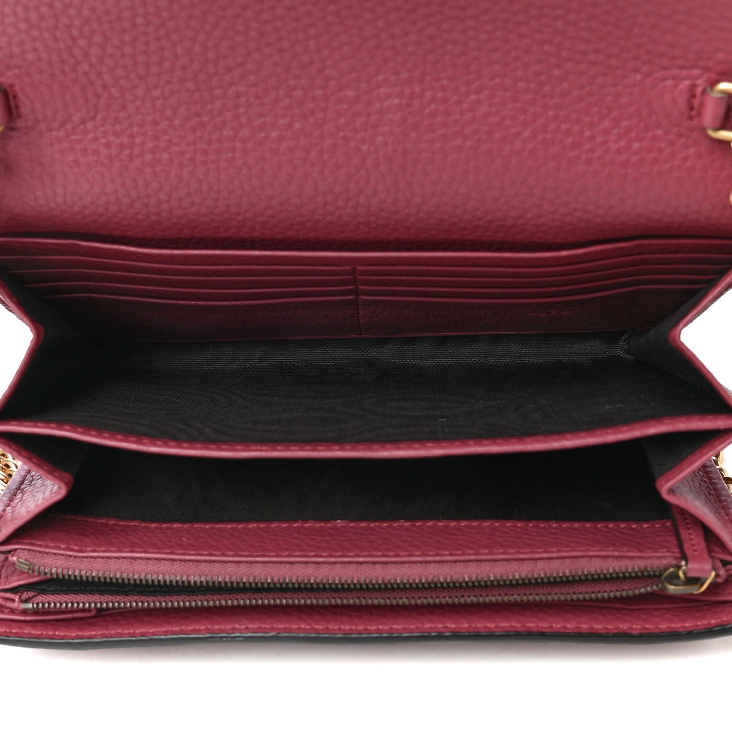 Cellarius Calfskin GG Marmont Chain Wallet Dry Rose