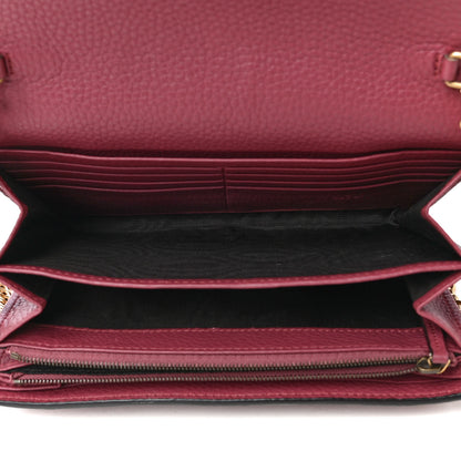 Gucci Cellarius Calfskin GG Marmont Chain Wallet Dry Rose 4 of 4