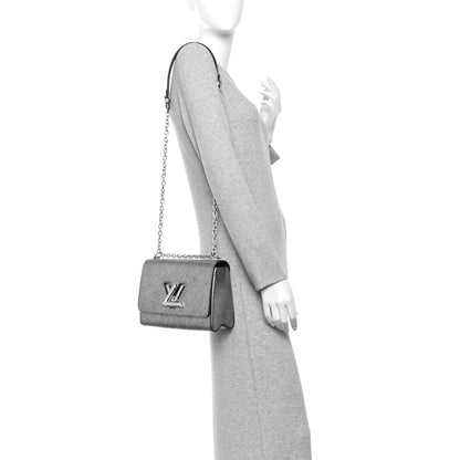 Louis Vuitton Epi Twist Shoulder Bag MM Argent 2 of 9