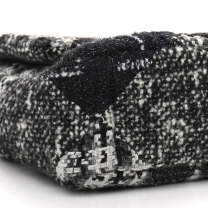 Chanel Tweed Quilted Medium Chanel 19 Flap Black White 9 of 10