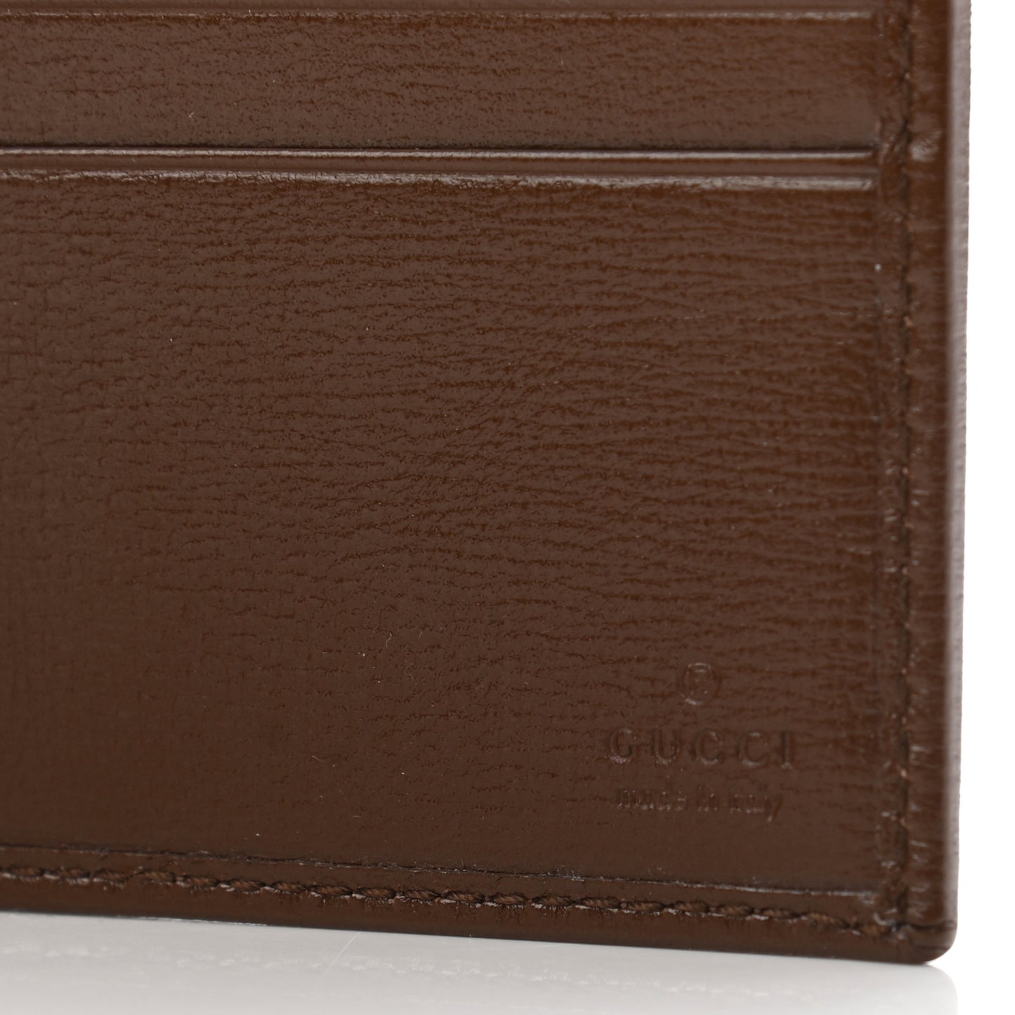 GG Supreme Monogram Azalea Calfskin Fake/Not Bi-Fold Wallet Beige Ebony Brown Sugar