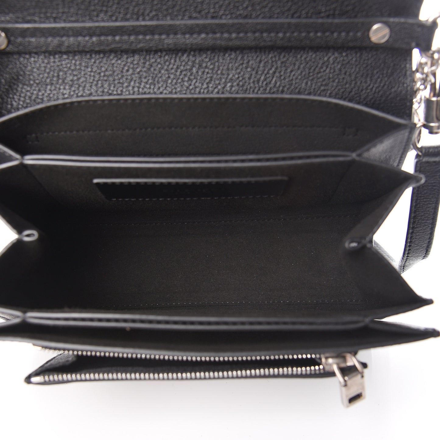 Goatskin Small GV3 Shoulder Bag Black