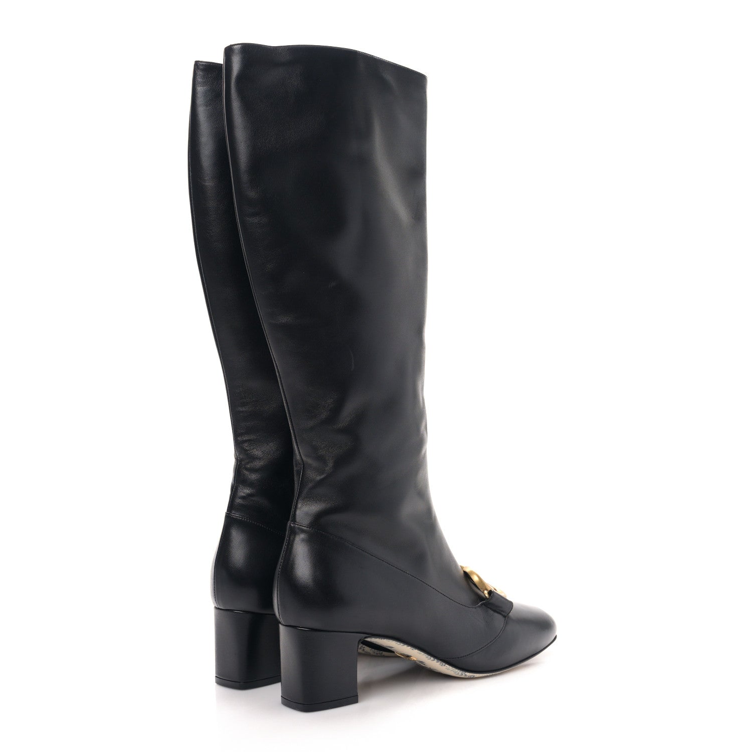 Gucci Malaga Kid GG Victoire 55mm Boots 39 Black 4 of 8