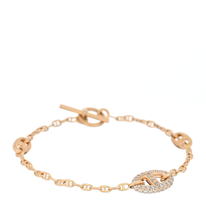 Hermes 18K Rose Gold Diamond PM Farandole Bracelet SH 1 of 3