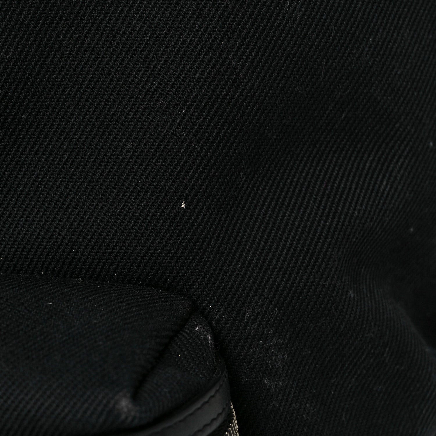 Saint Laurent Canvas Signature Embroidered City Backpack Black 10 of 12