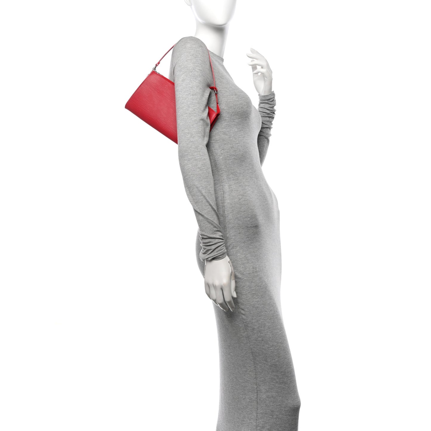 Epi Pochette Accessories 24 Castillan Red