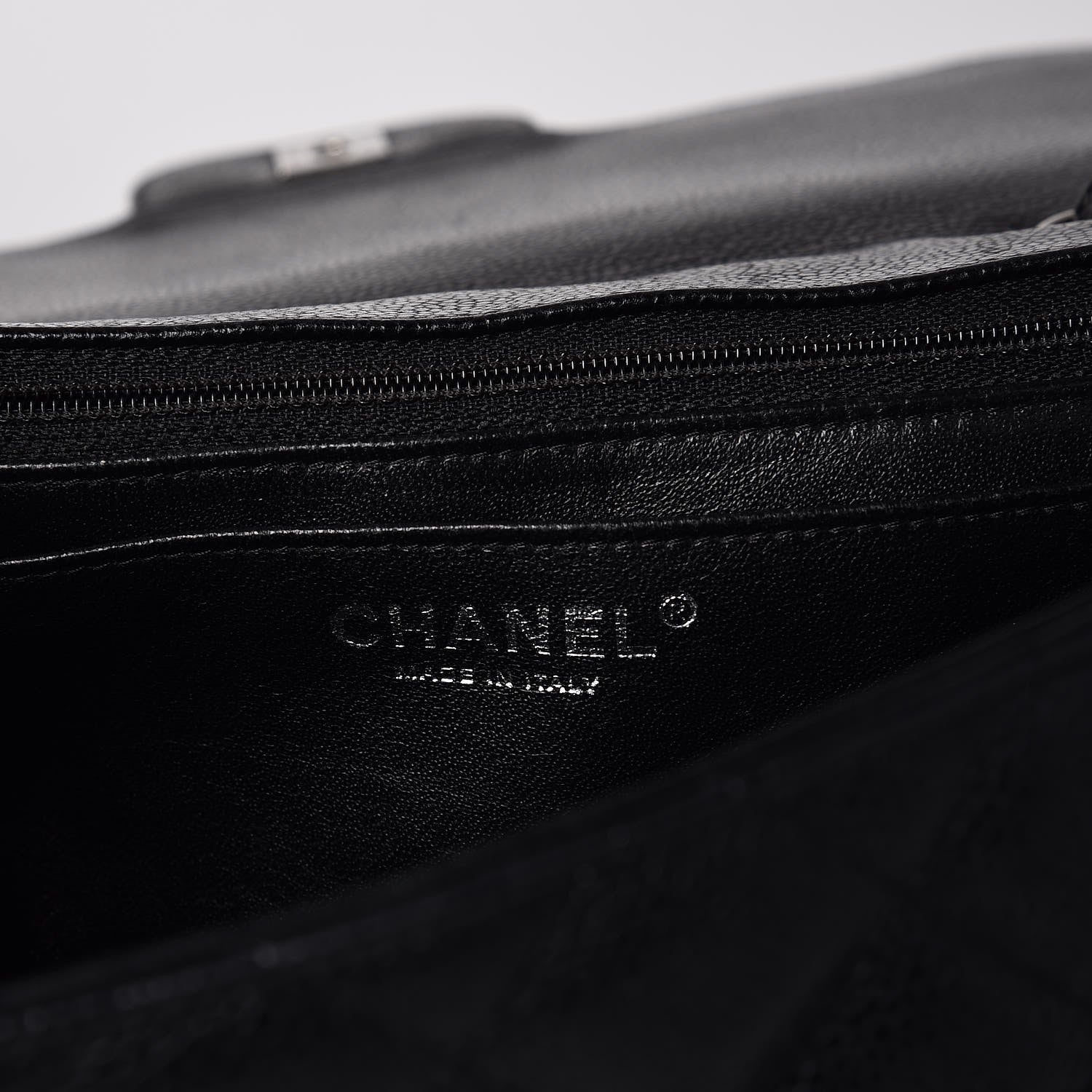Chanel Caviar Quilted Jumbo Single Flap Black 7 of 10