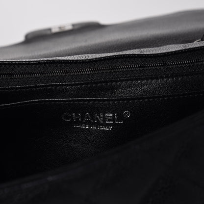Chanel Caviar Quilted Jumbo Single Flap Black 7 of 10