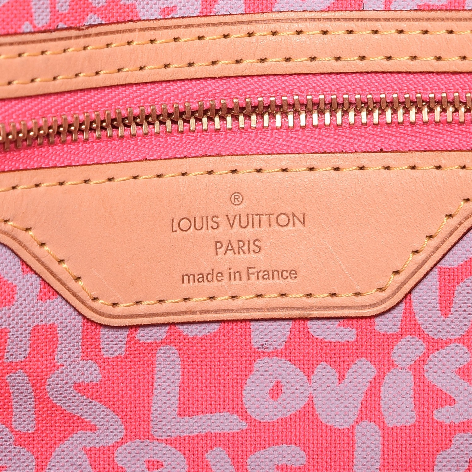 Louis Vuitton Monogram Graffiti Neverfull GM Fuchsia 6 of 10