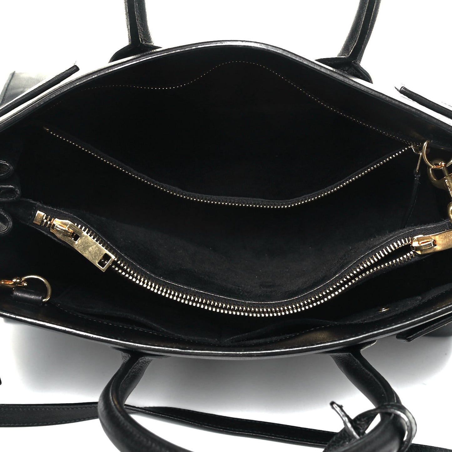 Smooth Calfskin Small Sac De Jour Black