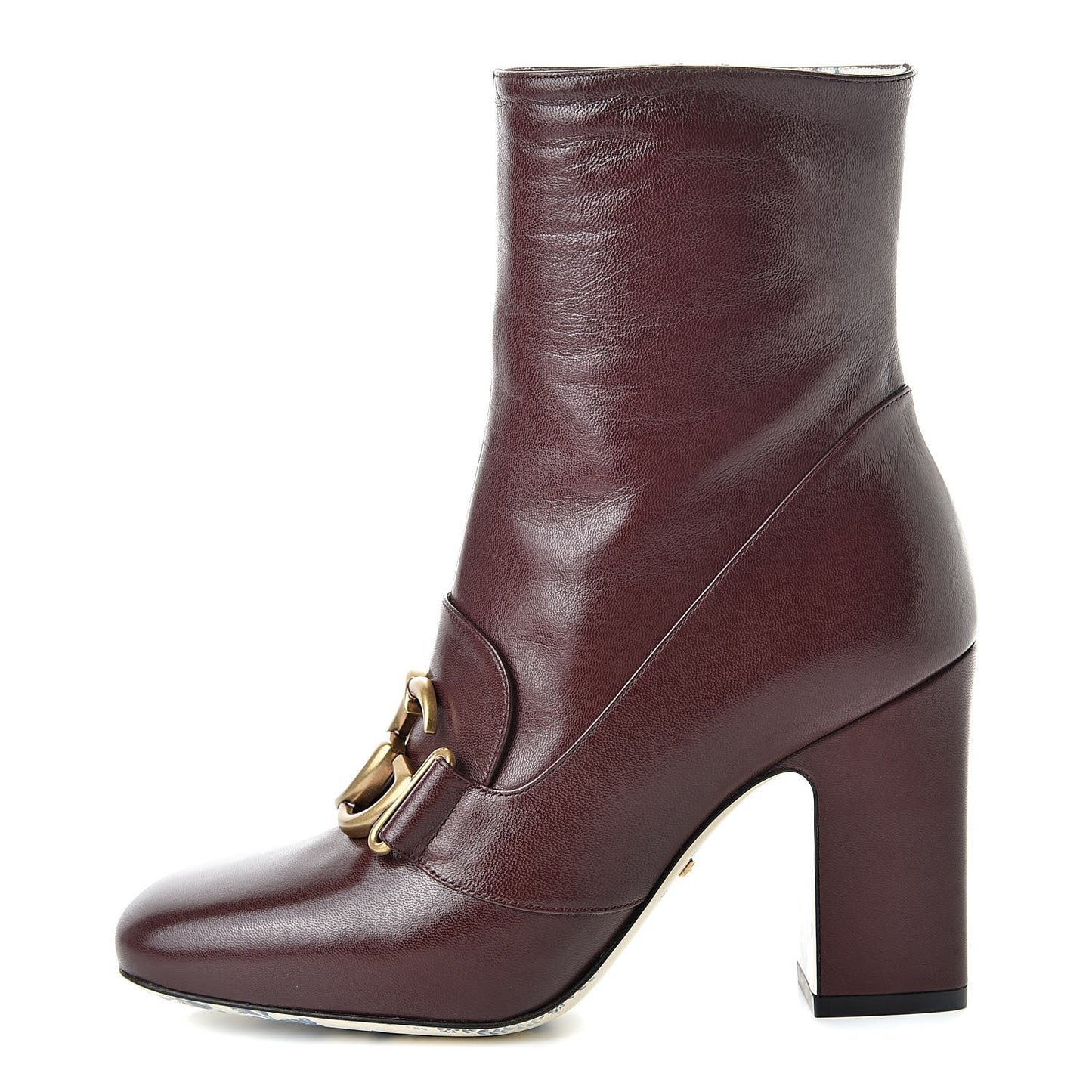 Malaga Kid GG Victoire 95mm Ankle Boots 36 Vintage Bordeaux