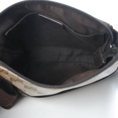 Gucci Crystal Monogram Small Flat Messenger Bag Dark Brown 5 of 10