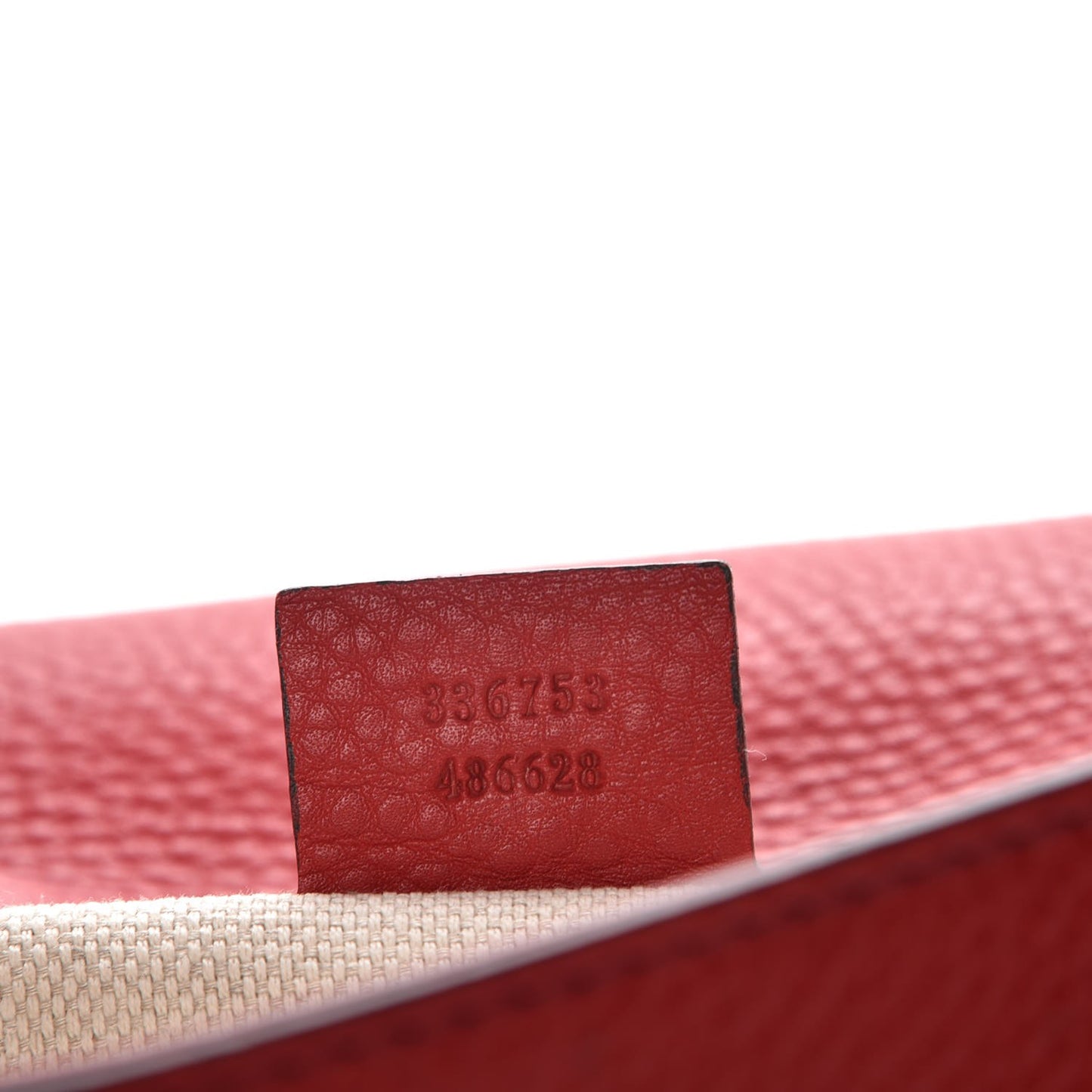 Pebbled Calfskin Medium Soho Clutch Red