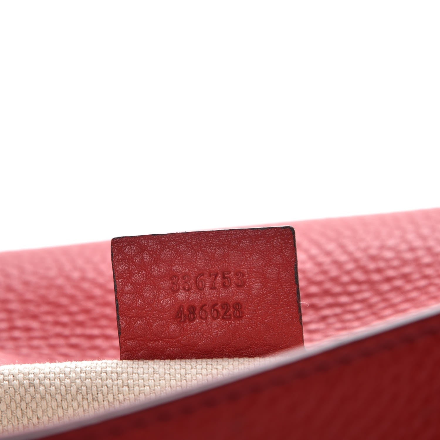 Gucci Pebbled Calfskin Medium Soho Clutch Red 7 of 7