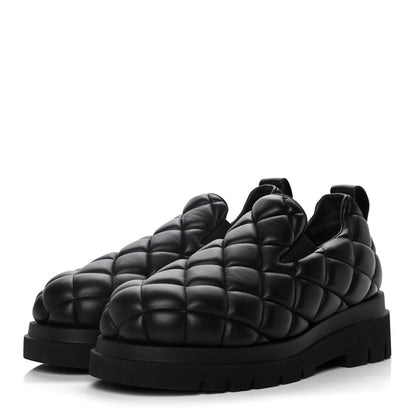 Bottega Veneta Lambskin Quilted Slip On Sneakers 41 Black 3 of 14