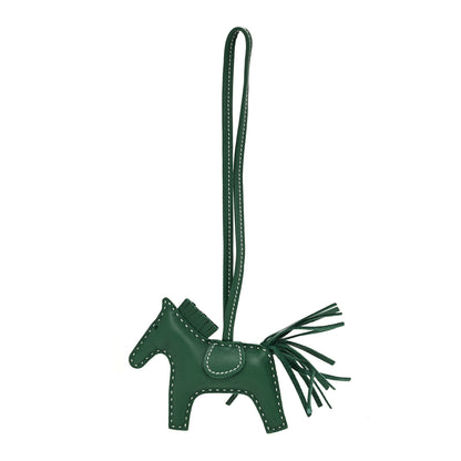 Hermes Milo Lambskin Grigri Rodeo Horse Bag Charm PM Vert Moyen 1 of 4