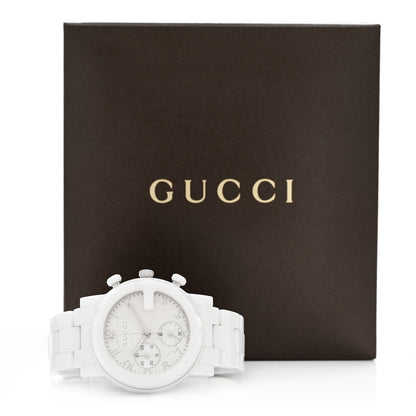 Gucci Stainless Steel Ceramic 38mm G-Chrono Chronograph Quartz Watch White 5 of 5