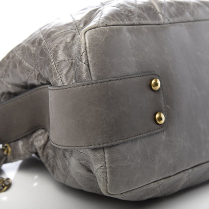 Chanel Glazed Calfskin Stingray Bindi CC Accordion Tote Grey 6 of 10