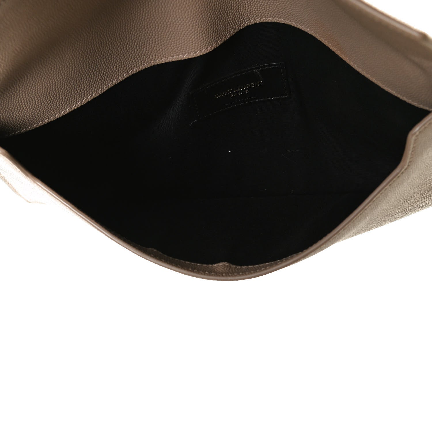 Saint Laurent Grain De Poudre Uptown Pouch Dark Beige 5 of 11