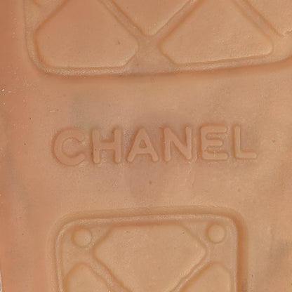 Chanel Linen CC Espadrilles 38 Pink Black 8 of 10