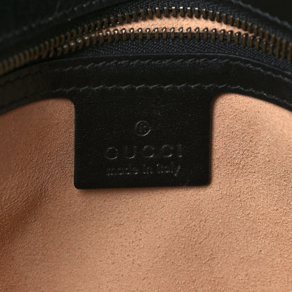 Gucci Calfskin Matelasse Medium GG Marmont Shoulder Bag Black 5 of 8