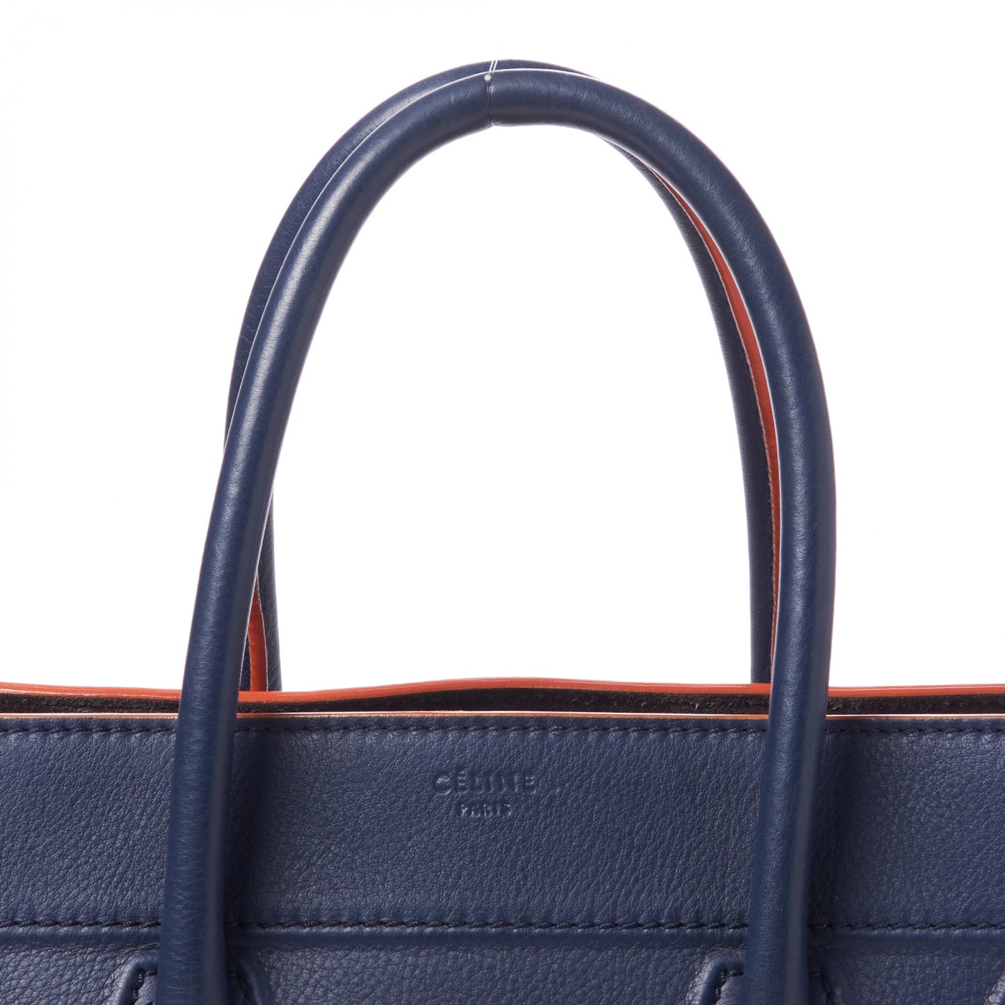 Baby Grained Calfskin Medium Phantom Luggage Midnight