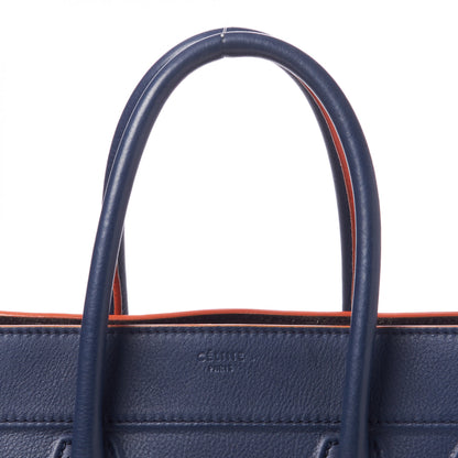 Celine Baby Grained Calfskin Medium Phantom Luggage Midnight 7 of 8