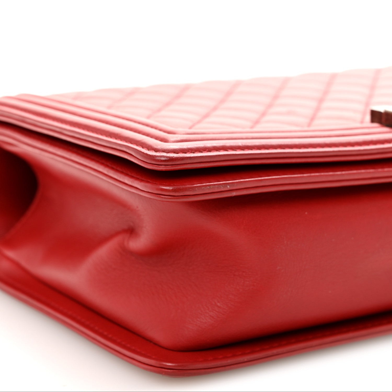 Chanel Calfskin Quilted New Medium Boy Flap Red 9 of 11