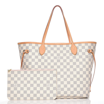 Louis Vuitton Damier Azur Neo Neverfull MM Rose Ballerine 1 of 13
