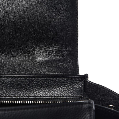Celine Drummed Calfskin Suede Medium Trapeze Black 8 of 12