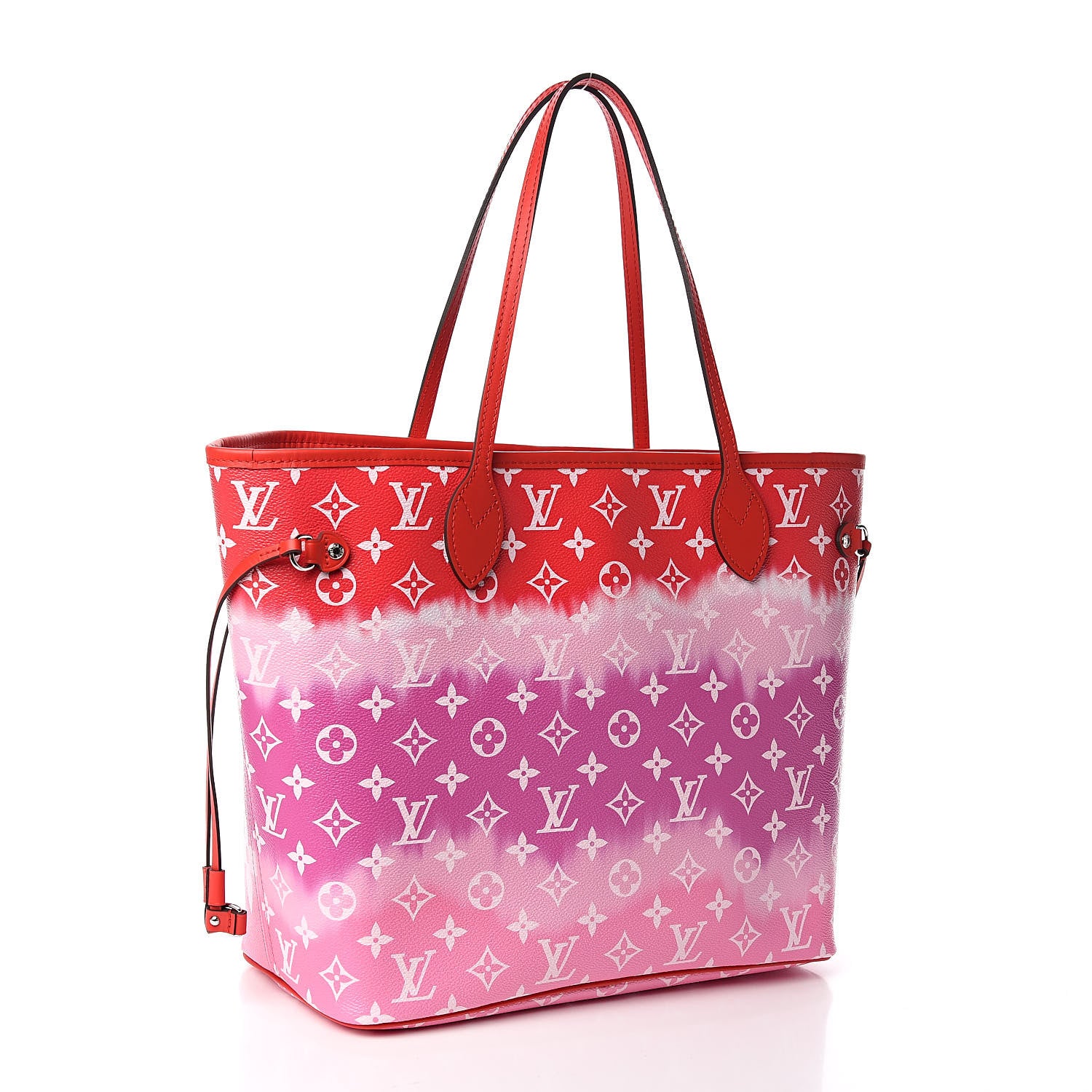 Louis Vuitton Monogram Escale Neverfull MM Rouge 3 of 12