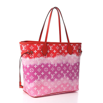Louis Vuitton Monogram Escale Neverfull MM Rouge 3 of 12