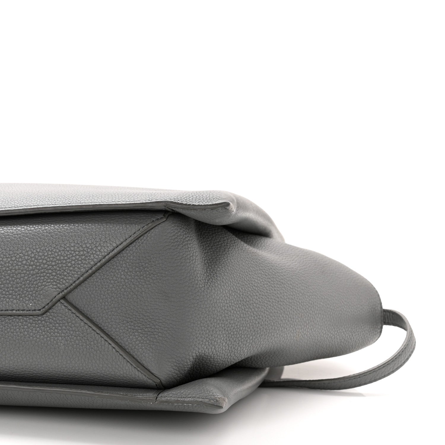 Celine Baby Grained Calfskin Medium Tri-Fold Bag Grey 9 of 15